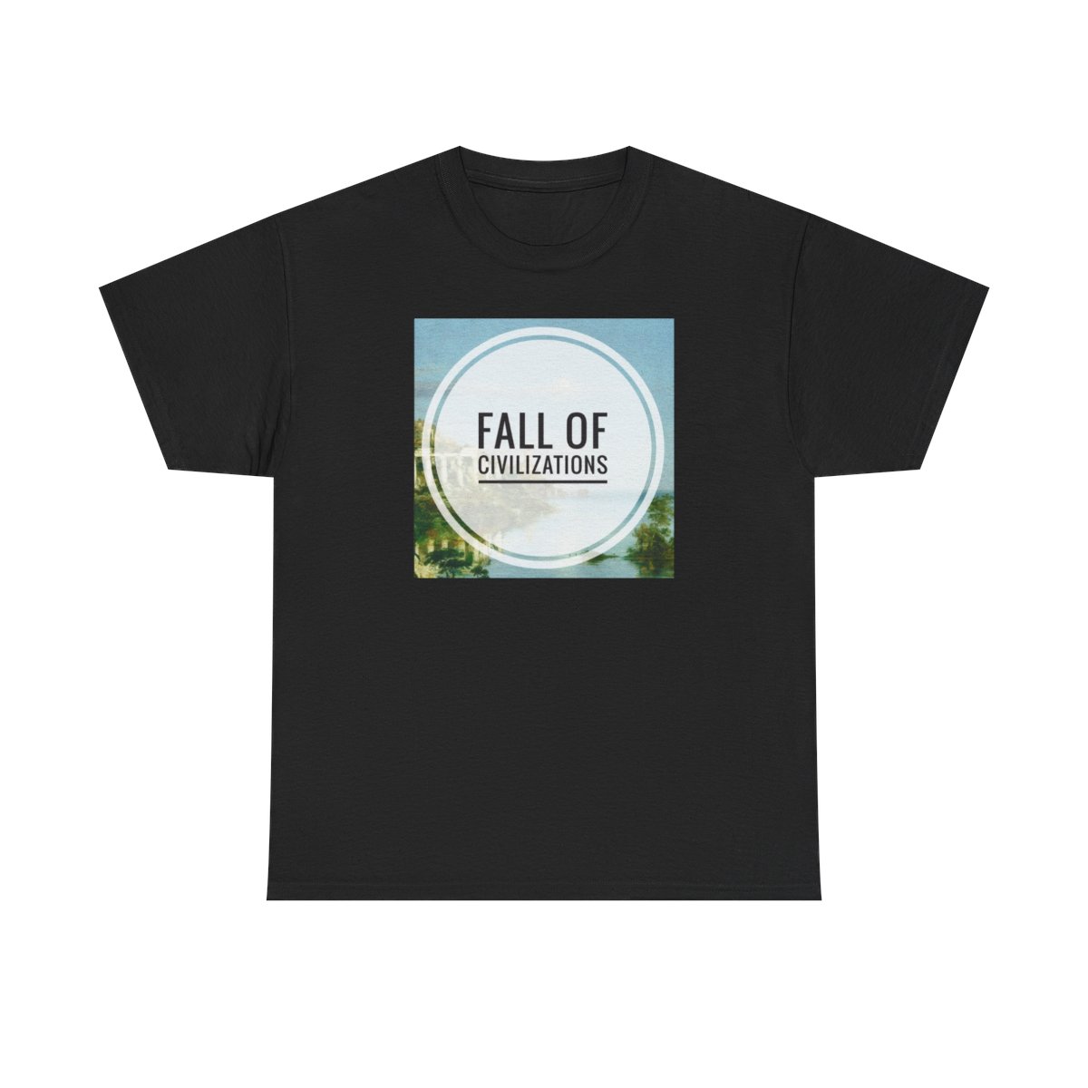 Fall of Civilizations T-Shirt | Vintage Circle Logo, History Theme | Fall of Civilizations Podcast — official Fall of Civilizations T-Shirts