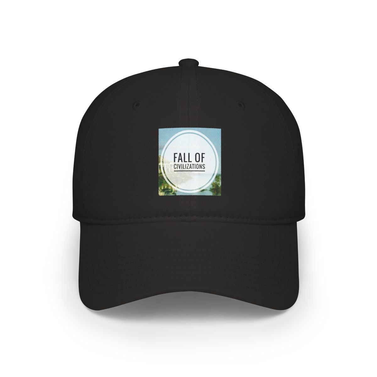 Fall of Civilizations patch logo Cap | Baseball Cap, Vintage Nature Graphic | Fall of Civilizations Podcast - Official Hats & Caps merchandise