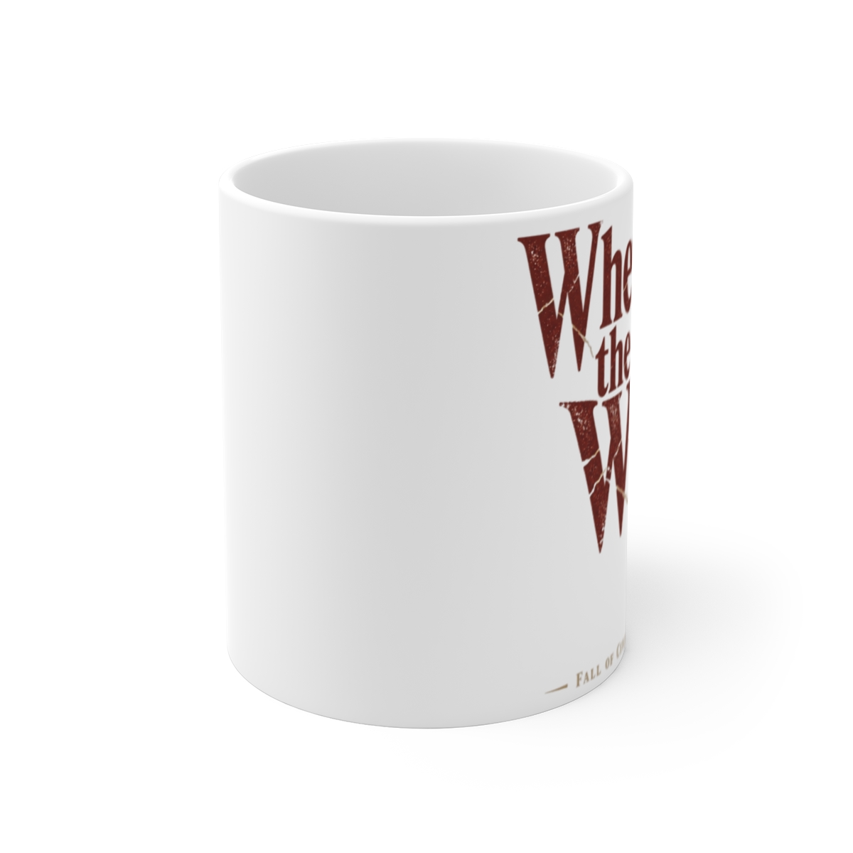 Fall of Civilizations "When the Walls Fell" White Mug - alternate angle 1, merchandise